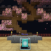 Kingdom Nexus Beacon in Enderscrolls Minecraft – a central hub structure for player kingdoms.