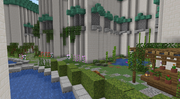 Elven Gardens District of the Imperial City rebuilt in Minecraft — Elder Scrolls Minecraft neighborhood with houses and courtyards inspired by Oblivion.