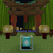 Nations Nexus in Enderscrolls Minecraft – the central hub linking player nations, featuring Elder Scrolls-inspired kingdoms in a Minecraft world.