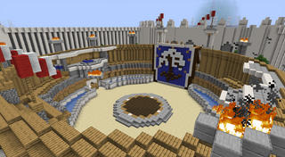 Imperial City Arena from The Elder Scrolls Oblivion recreated in Minecraft — Elder Scrolls inspired coliseum for gladiatorial combat.