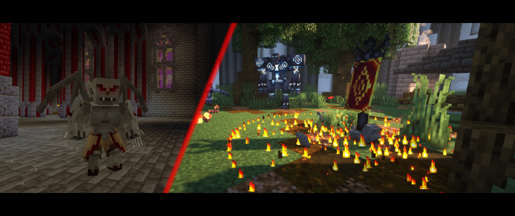 Custom Minecraft boss — Vrag the Vampire Lord, inspired by Skyrim’s vampire lords.