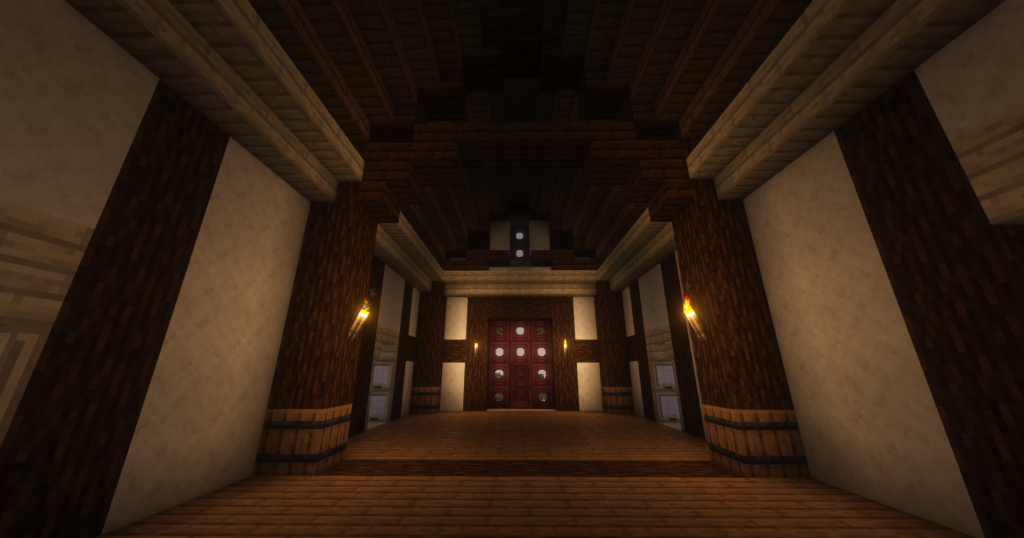 Elder Scrolls Online Sleek Creek House Minecraft rebuild along Strid River with stilted decks.