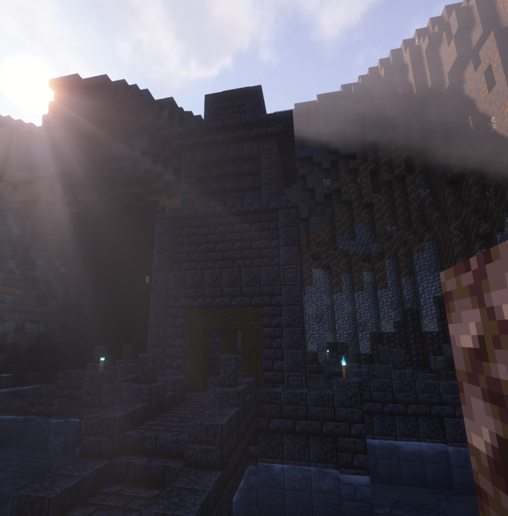 Ancient Argonian Xanmeer pyramid hidden inside a massive custom swamp on the Enderscrolls Elder Scrolls Minecraft server.