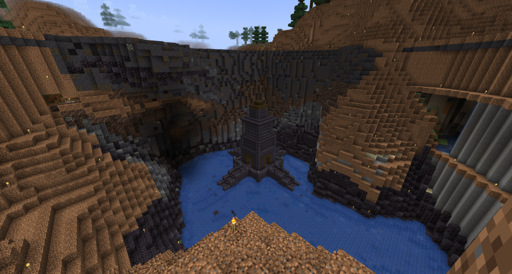 Ancient Argonian Xanmeer pyramid hidden inside a massive custom swamp on the Enderscrolls Elder Scrolls Minecraft server.